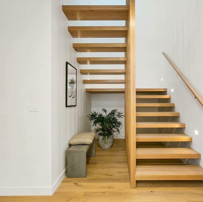 Timber floor stairs